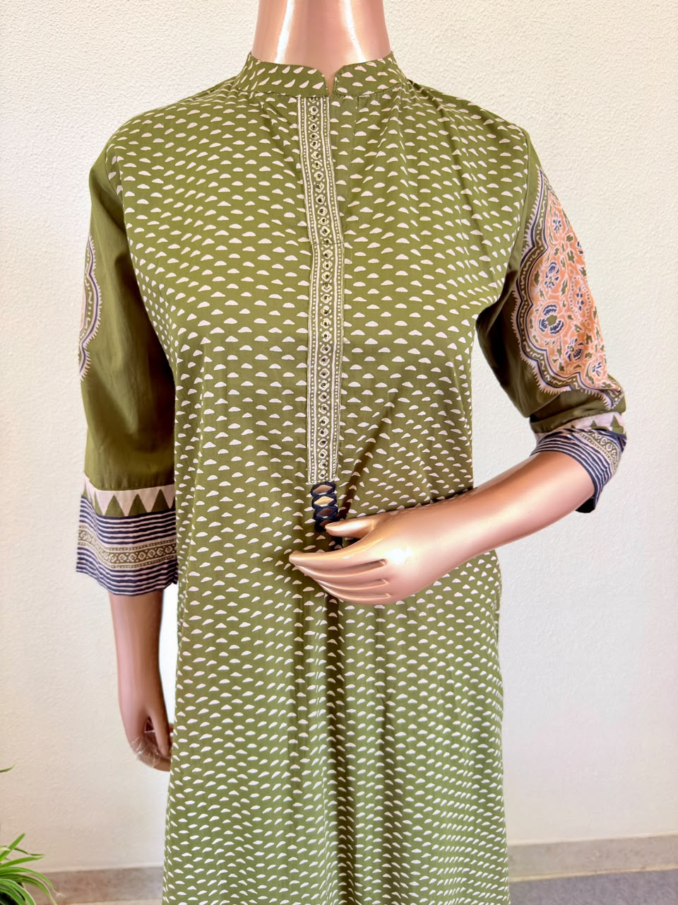 Cotton Printed Suit Set with Wide Palazzo