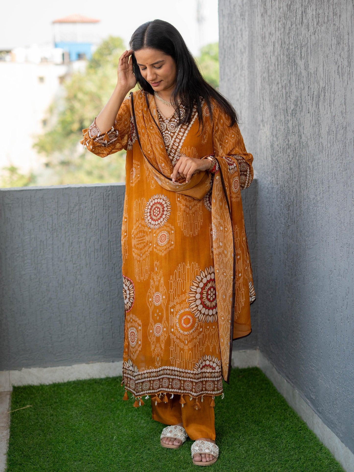 Printed Premium Georgette Suit Set